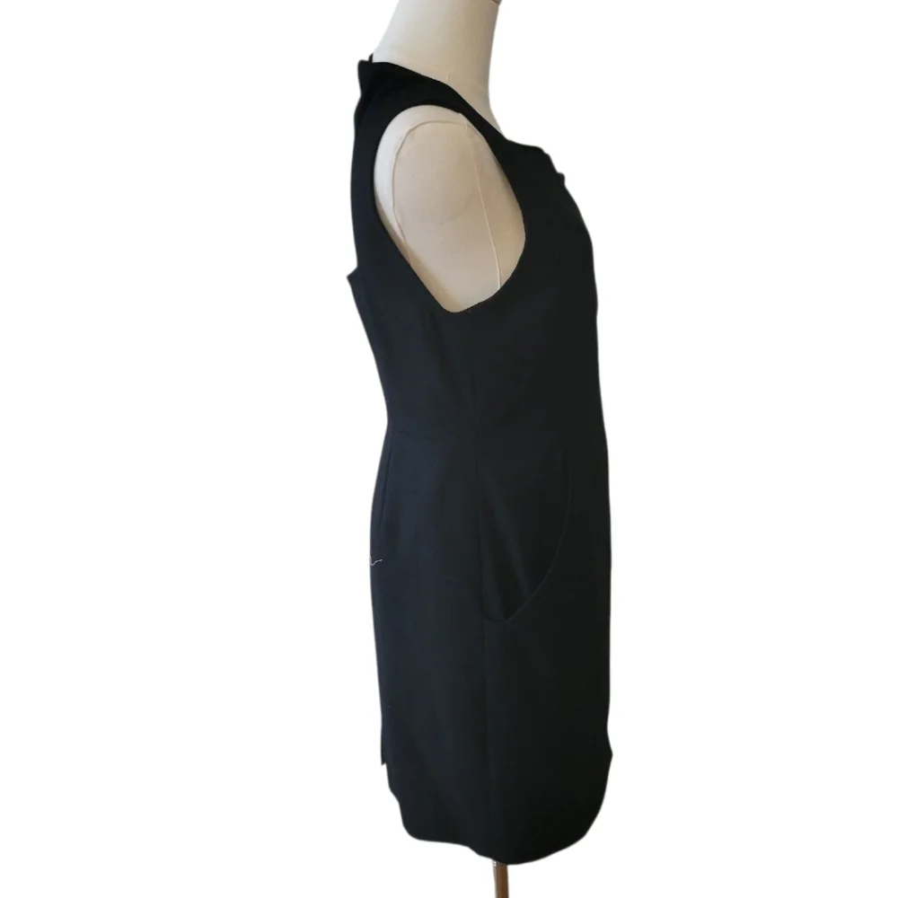 Hanii Y Black‎ Wool Zipper Mini Dress Size 8